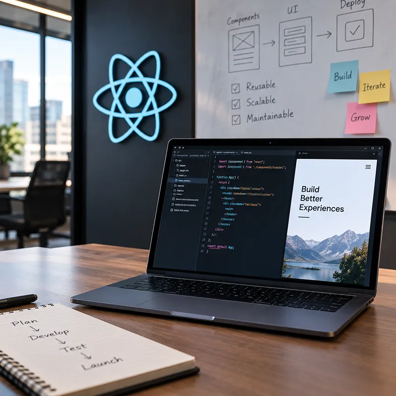 react development and website design services