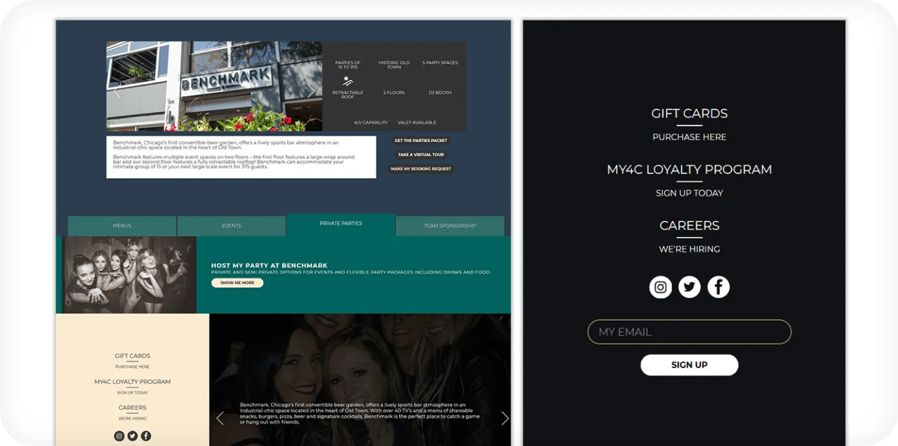 Website Development For Leading Hospitality Group