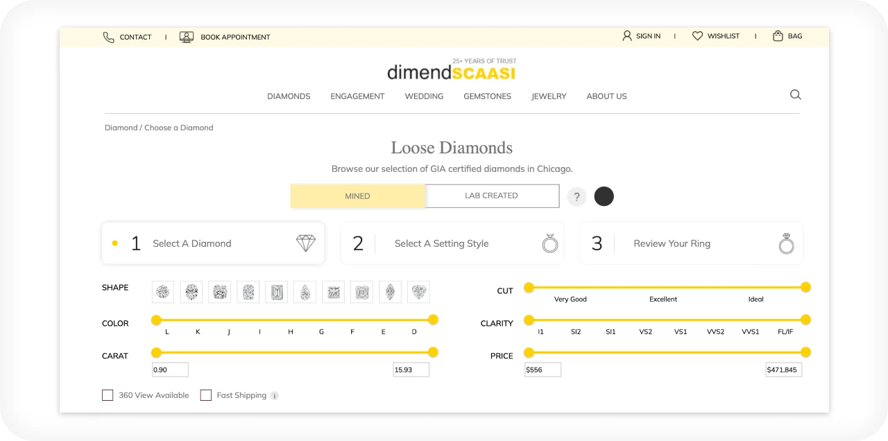 Ecommerce Engagement Ring