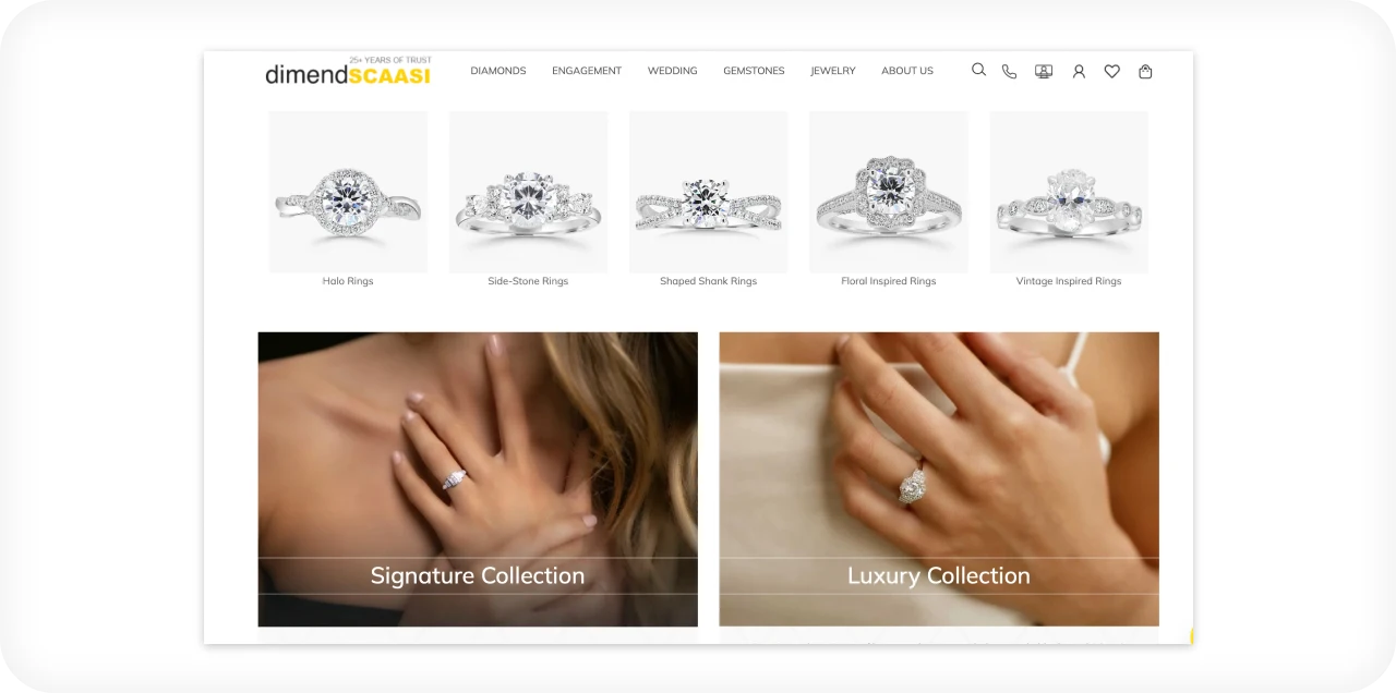  Ecommerce Jewelry Website