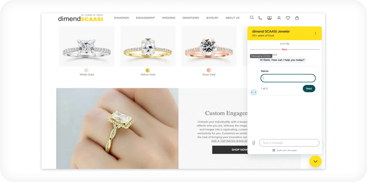 Ecommerce Jewelry Website