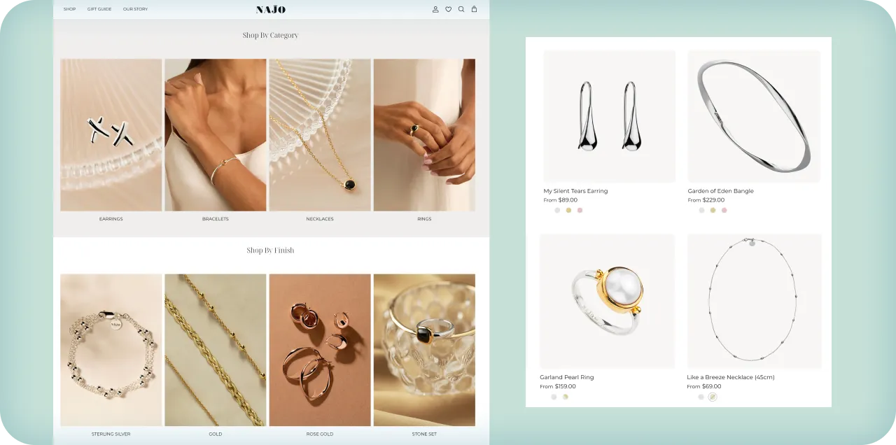 Jewelry E-Commerce Website Development 