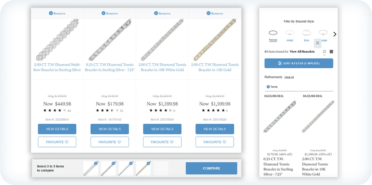 Jewelry e-commerce website development
