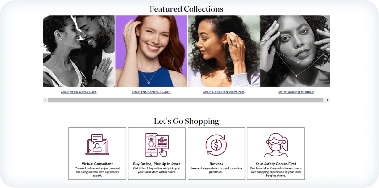 Jewelry e-commerce website development